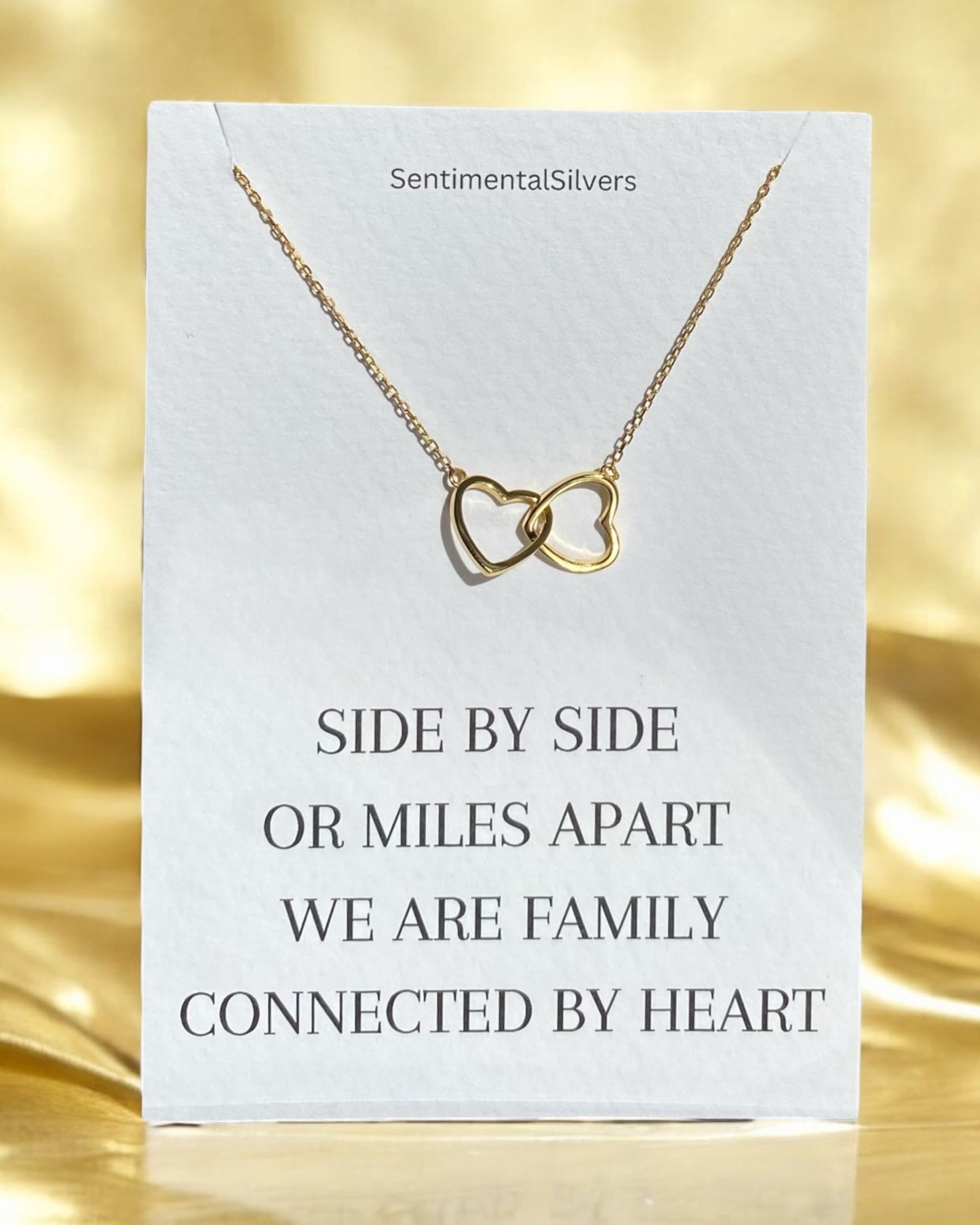 Sterling Silver Hearts Necklace