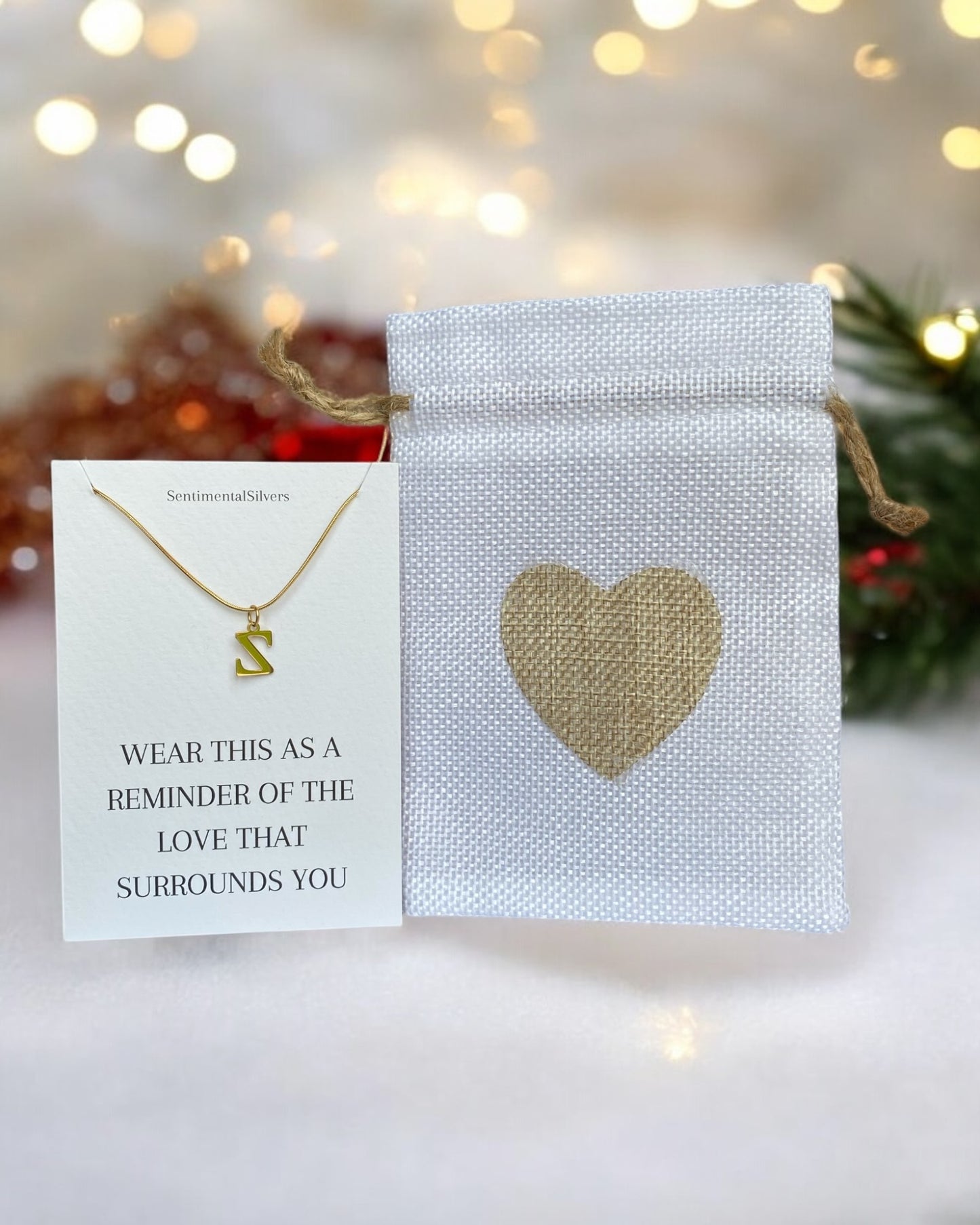 18K Gold Plated Initial Necklace