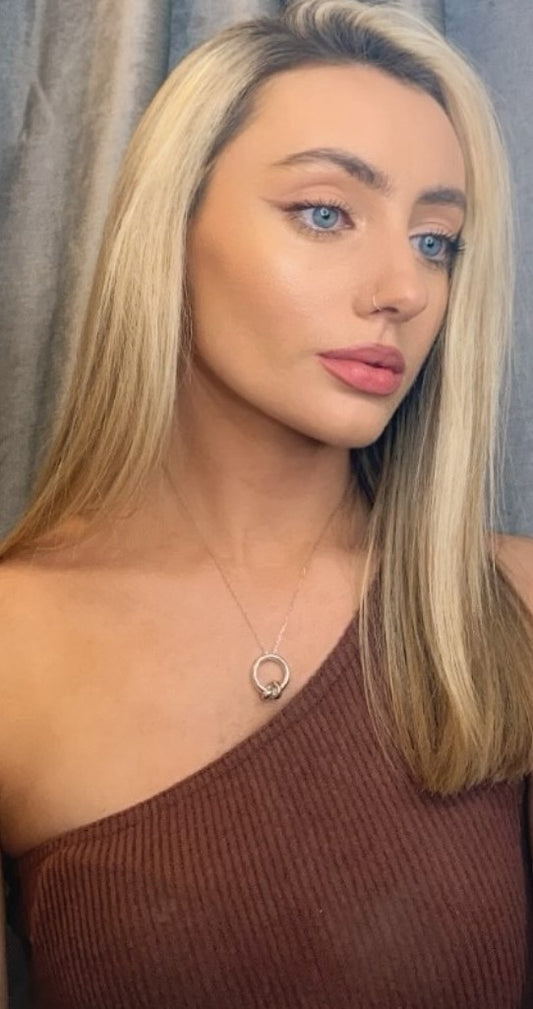 Sterling Silver Friendship Knot Necklace