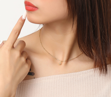 18K Gold Plated Star Necklace