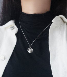 Sterling Silver Sun Necklace