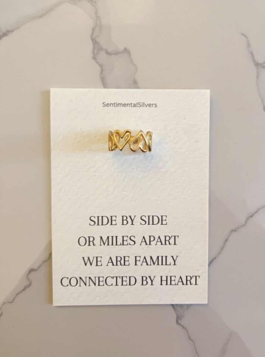 Heart Stainless Steel Ring – Tarnish-Free