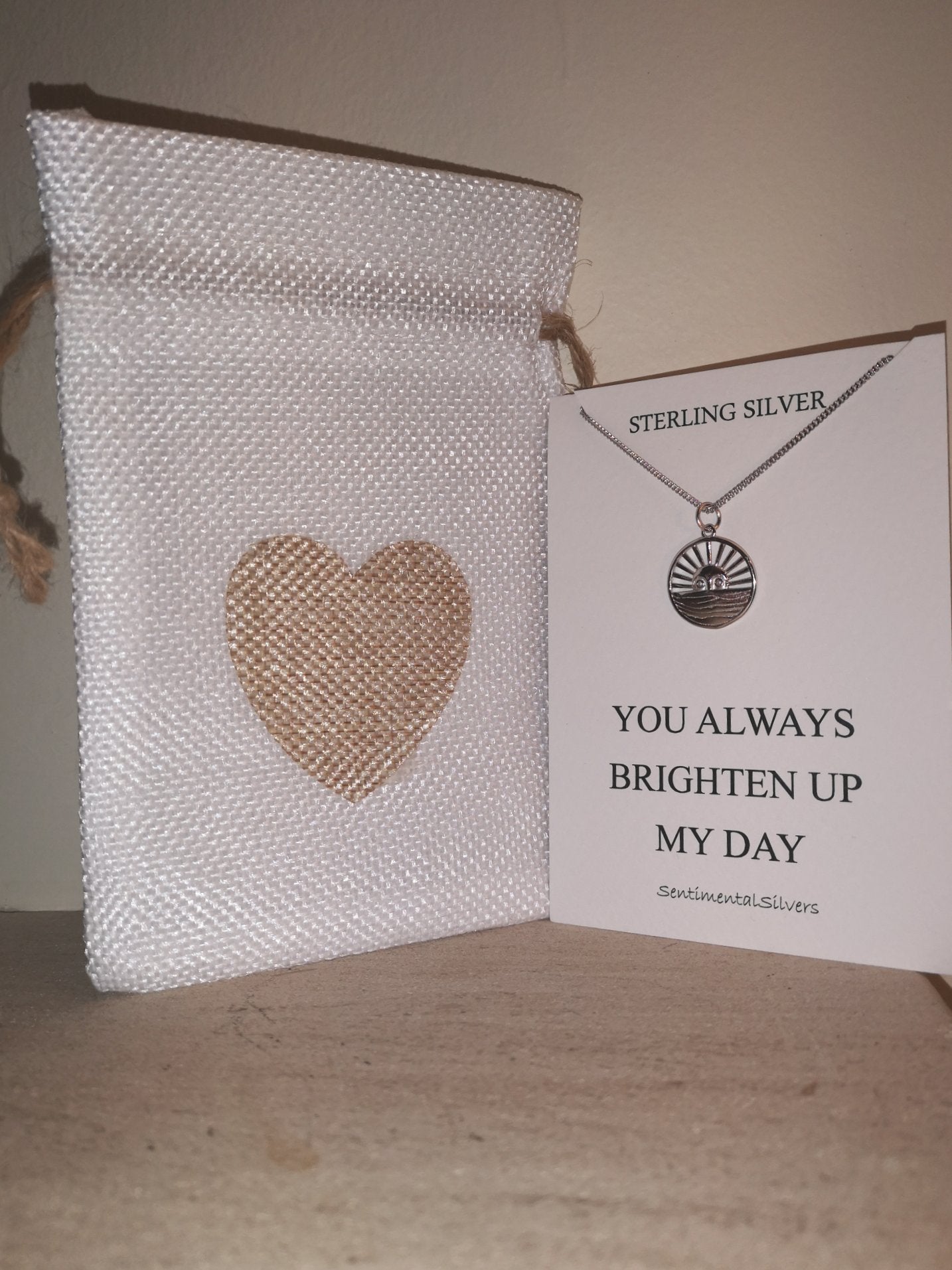 Sterling Silver Sun Necklace
