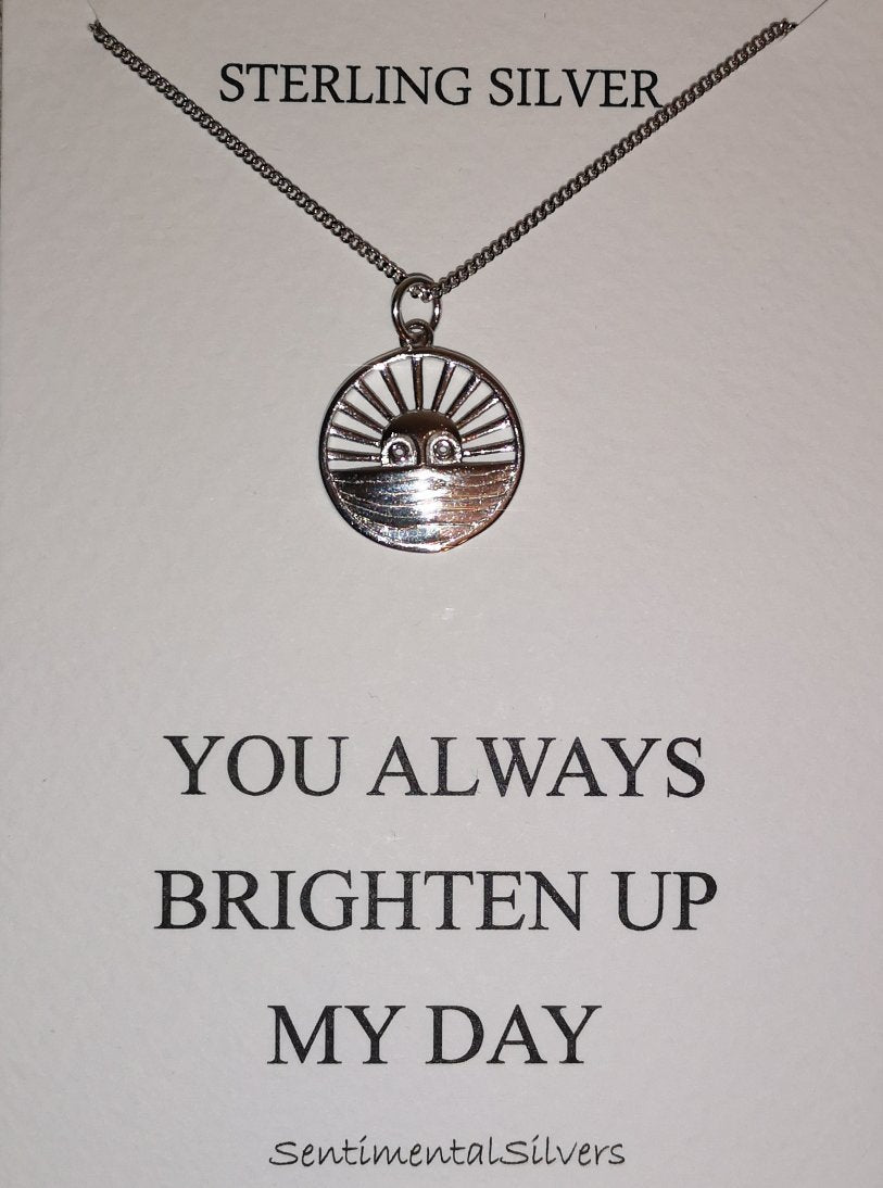 Sterling Silver Sun Necklace